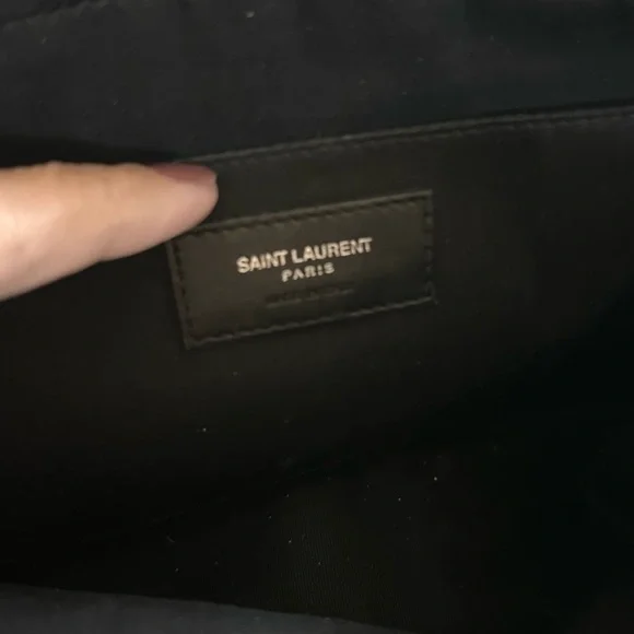 Saint Laurent Black Crossbody Bag with Tassel - Picture 4 of 5